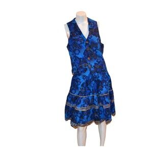 Vintage Country Music Swing Two Piece Western, Country, Peasant, Mont Mexico